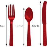 Decorrack 96 Piece Plastic Cutlery Set Bpa Free Disposable Plastic Silverware
