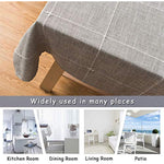 Cotton Linen Fabric Dust Proof Table Cover For Kitchen Dinning Tabletop Decoration