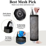 Mesh Grocery Bag Holder Hanging Storage Bag Dispenser