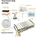Braided Handwoven Casual Ottoman Pouf Cover