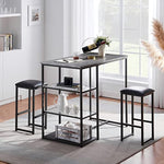 Dining Room Wooden Kitchen Table And Pu Cushion Chair Sets