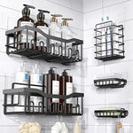 Adhesive Shower Rustproof Stainless Steel Bathroom Organizer