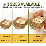 Large Air Fryer Disposable Paper Liners