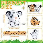 6 Pcs Hug Slap Bracelet Animal Assorted Stuffed Toys