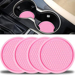 4PCS Universal Non Slip Cup Holders Embedded in Ornaments Coaster