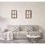 Wooden Rustic Mount White Window Frames Vintage Western Country Farmhouse Wall Art Decor