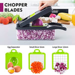 Multifunctional 13 In 1 Food Chopper With 8 Blades Carrot And Garlic Chopper With Container