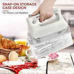 5 Speed Electric Hand Mixer With Whisk Storage Case Kitchen Handheld Beaters