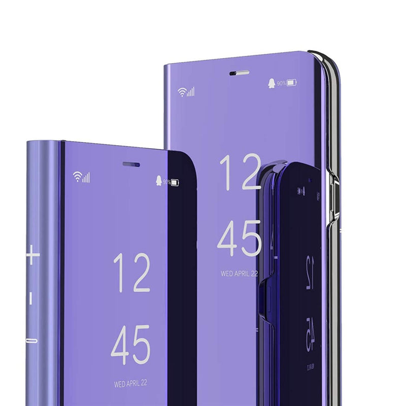 Asdsinfor Huawei Honor 9S Case Slim Stylish Luxury Make Up Mirror Case Multi Function Flip With Stand Case Cover For Huawei Honor 9S Y5 Prime 2019 Huawei Y5P Mirror Pu Purple Qh