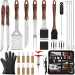 26Pcs Stainless Steel Heavy Duty Bbq Tools With Glove And Corkscrew