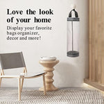Mesh Grocery Bag Holder Hanging Storage Bag Dispenser