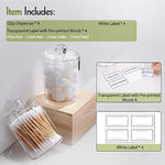 2 Pack Qtip Holder Dispenser for Cotton Ball, Cotton Swab, Cotton Round Pads, Floss - 10 oz