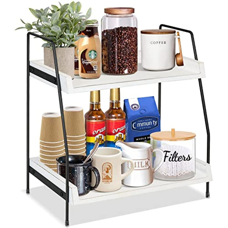 2 Tier Kitchen Counter Shelf Organizer