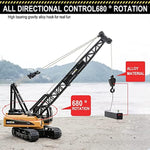 Rc Truck Crawler Tower Crane Hoist Dragline Die Cast Model Lifiting Cable