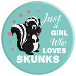 Skunk Lover Funny Gifts Just A Girl Who Loves Skunks Grip And Stand For Phones And Tablets