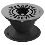 Marvel Black Panther Icon Wakanda Forever Circle Grip And Stand For Phones And Tablets
