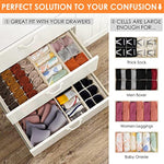 58 Cell Foldable Fabric Dresser Closet Organizers and Storage Bins