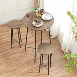 Round Bistro Sets With 2 Barstools