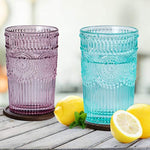 Glass Tumblers For Juice Beverages Cocktail Capacity 12 5Oz 370Ml Set Of 4