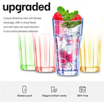 13Oz Plastic Drinking Glasses Tumblers Cups Glassware