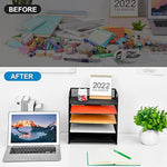 Mesh Desk File Organizer with Handle
