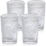 Glass Tumblers For Juice Beverages Cocktail Capacity 12 5Oz 370Ml Set Of 4