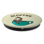 Sloffee Sloth Coffee Cute Coffee Addict Gift Grip And Stand For Phones And Tablets