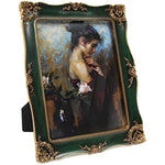 Elgant Antique Photo Frames With Glass Front Tabletop Wall Hanging