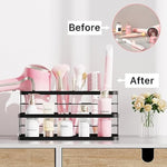 Bathroom Hair Styling Tools Organizer Basket for Hair Dryer, Flat Iron, Curling Wand