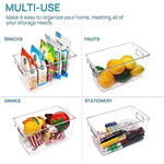 Food Storage Bins with Handle for Refrigerator