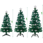 Optical Fiber Christmas Artificial Tree With Led Rgb