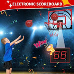Mini Basketball Hoop For Door With Electronic Scoreboard 4 Balls Air Pump Included