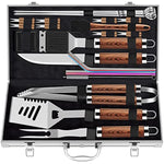 25Pcs Extra Thick Stainless Steel Grill Tool Set