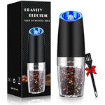 Battery Powered Gravity Electric Pepper Grinder With Led Light