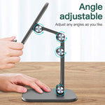 Portable Foldable Tablet Cell Phone Stand Angle Height Adjustable Desk Phone Tablet Holder Suitable For Use In Learning Online Compatible With 4 13 Emerald Green
