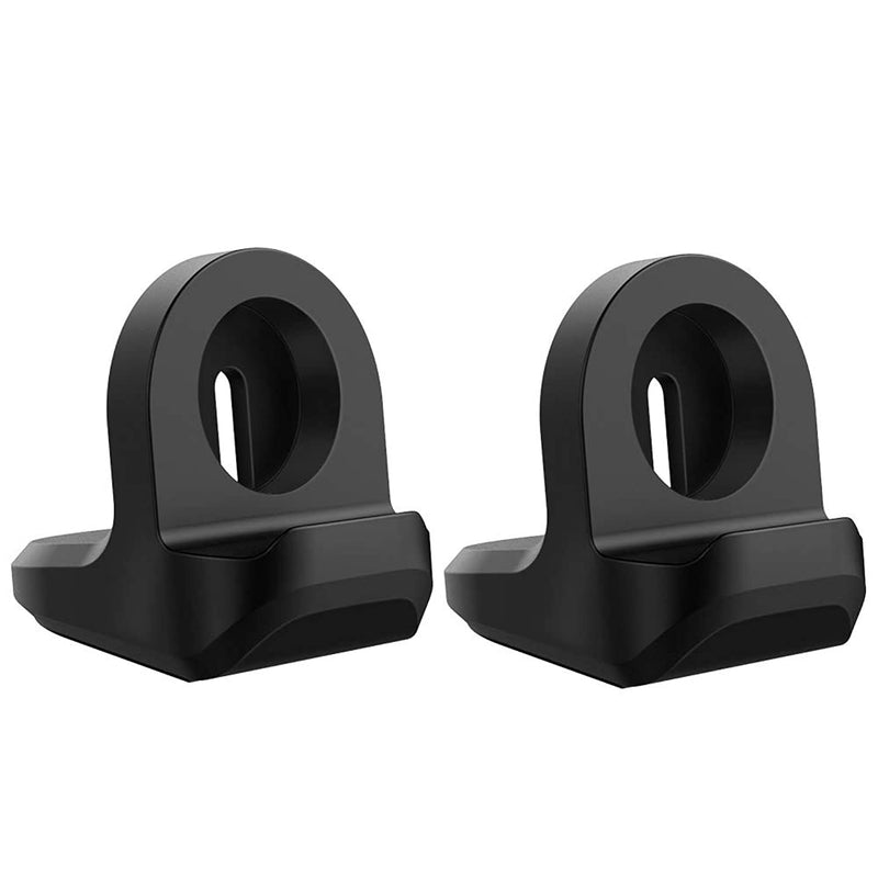 Moko 2 Pack Charger Stand Compatible With Samsung Galaxy Watch 3 41Mm 45Mm Galaxy Watch Active Active 2 40Mm 44Mm Silicone Charging Stand Non Slip Base Charger Dock Station Holder Bracket Black