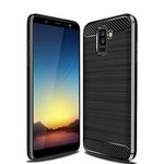 Galaxy A6 Plus 2018 Case Galaxy A6 2018 Case Cruzerlite Carbon Fiber Shock Absorption Slim Case For Samsung Galaxy A6 Plus 2018 Black