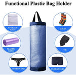 Mesh Grocery Bag Holder Hanging Storage Bag Dispenser