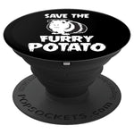 Mountain Guinea Pig Design Save The Furry Potato Grip And Stand For Phones And Tablets