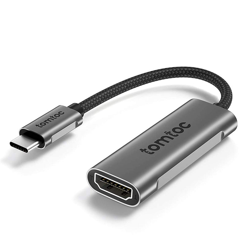 Tomtoc Usb C To Hdmi 2 0 Adapter 4K 60Hz Usb 3 1 Type C Male Thunderbolt 3 Compatible To Hdmi Female Compatible With Usb C Devices Including Macbook Pro Macbook Air Dell Xps Chromebook Pixelbook