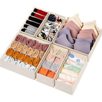 58 Cell Foldable Fabric Dresser Closet Organizers and Storage Bins