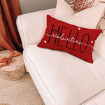 Hello Valentines Day Pillows Cover 12X20