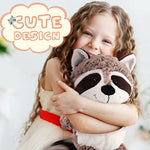 2 Pcs Of Cute Raccoons Stuffed Toys