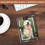 Glass Picture Frames In Multiple Textures Fro Gifts