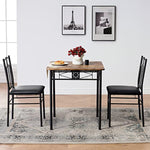 Dining Room Wooden Kitchen Table And Pu Cushion Chair Sets