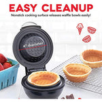 Mini Waffle Bowl Maker For Breakfast Burrito Bowls