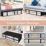 Under bed Storage Containers With Durable Handles For Clothes, Bedding and Toys