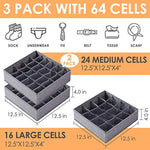 Fabric Foldable Dresser Closet Organizers