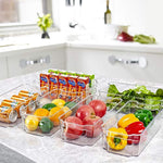 Clear Plastic Bins For Fridge, Freezer & Kitchen