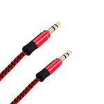 Mybat 3 5Mm Audio Braided Cable 5Ft Red